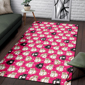 Guinea Pig Pattern Print Design 01 Area Rug