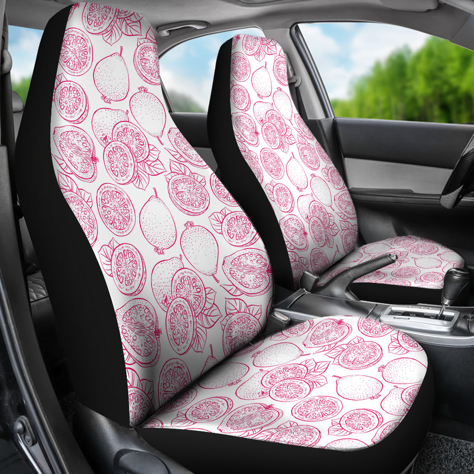 Sketch Guava Pattern Universal Fit Car Seat Covers