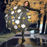 Beautiful Gold Autumn Maple Leaf Pattern Umbrella