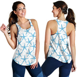 Watercolor starfish pattern Women Racerback Tank Top