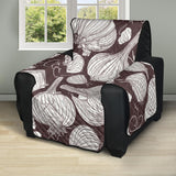 Garlic bulb dark background Recliner Cover Protector