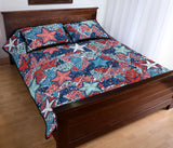 Hand drawn colorful starfish Quilt Bed Set