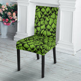 Green Hop Pattern Dining Chair Slipcover