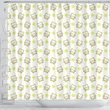 Cute Cartoon Frog Baby Pattern Shower Curtain Fulfilled In US