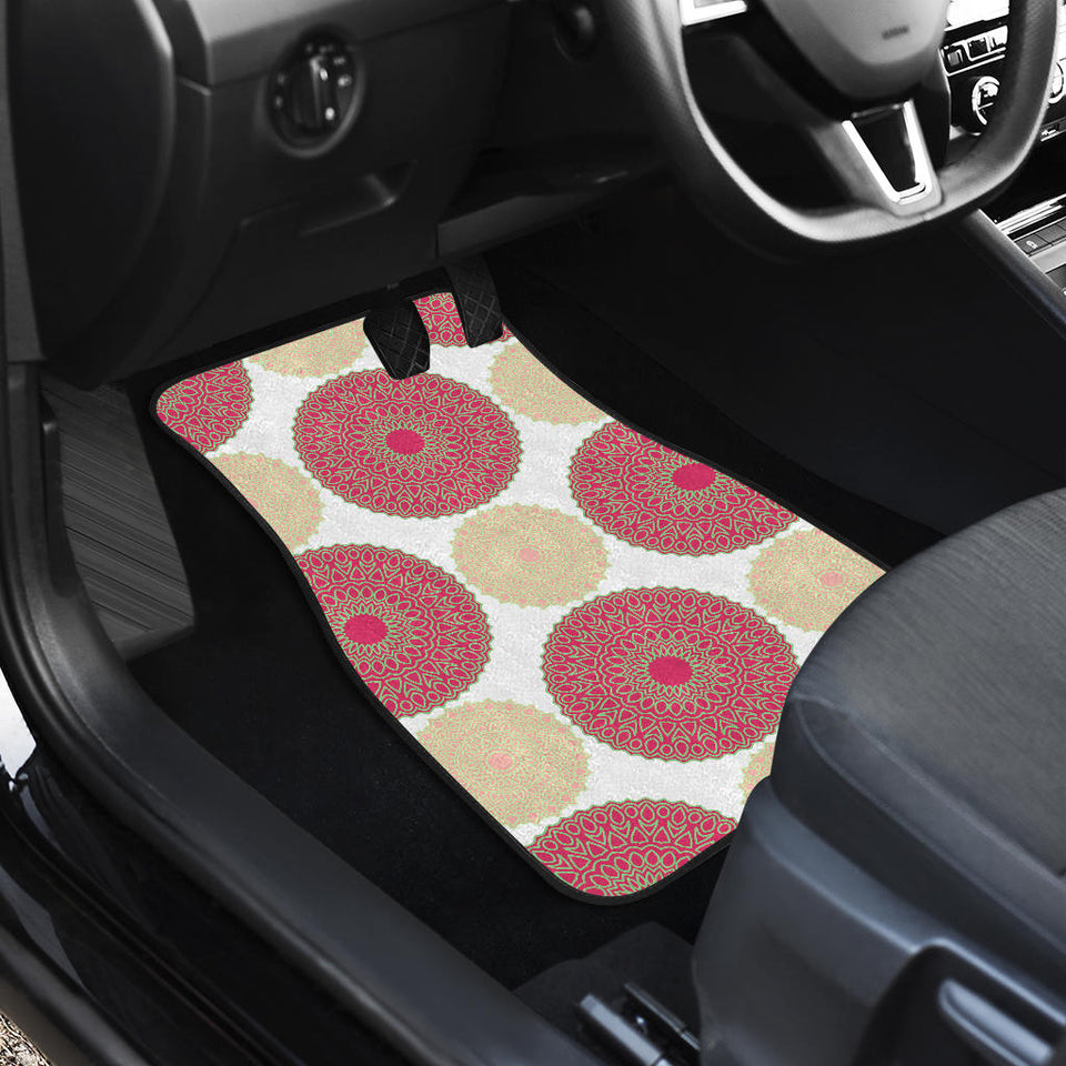 Circle Indian Pattern Front Car Mats
