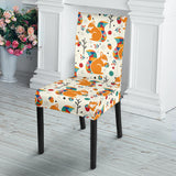 Squirrel Pattern Print Design 04 Dining Chair Slipcover