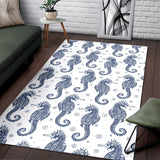 Seahorse Pattern Background Area Rug