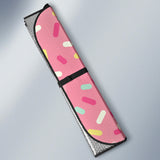 Pink Donut Glaze Candy Pattern Car Sun Shade