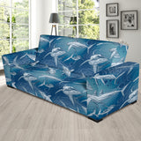 Shark Hand Drawn Sofa Slipcover