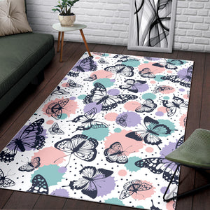 Butterfly Pattern Area Rug