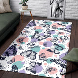 Butterfly Pattern Area Rug