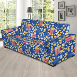 Popcorn Pattern Print Design 01  Sofa Slipcover