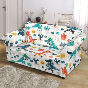 Cute Crocodile Pattern Loveseat Couch Slipcover