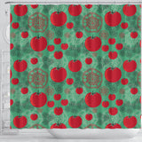Tomato Design Pattern Shower Curtain Fulfilled In US