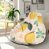 Lemon Flower Leave Pattern Bean Bag Cover