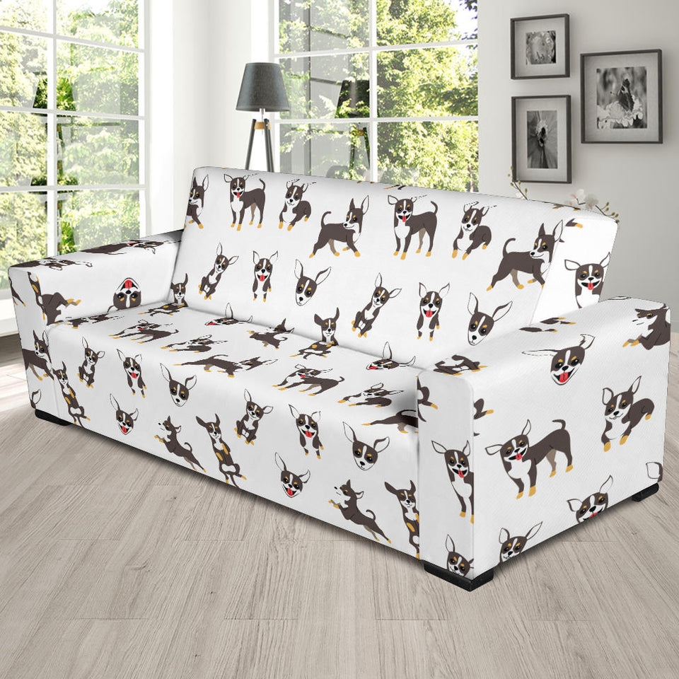 Chihuahua Dog Pattern Sofa Slipcover