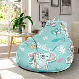 Cute Koalas Blue Background Pattern Bean Bag Cover