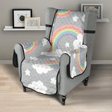 Cute rainbow clound star pattern Chair Cover Protector