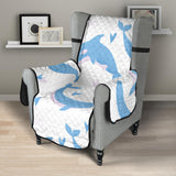 Blue whale pattern Chair Cover Protector
