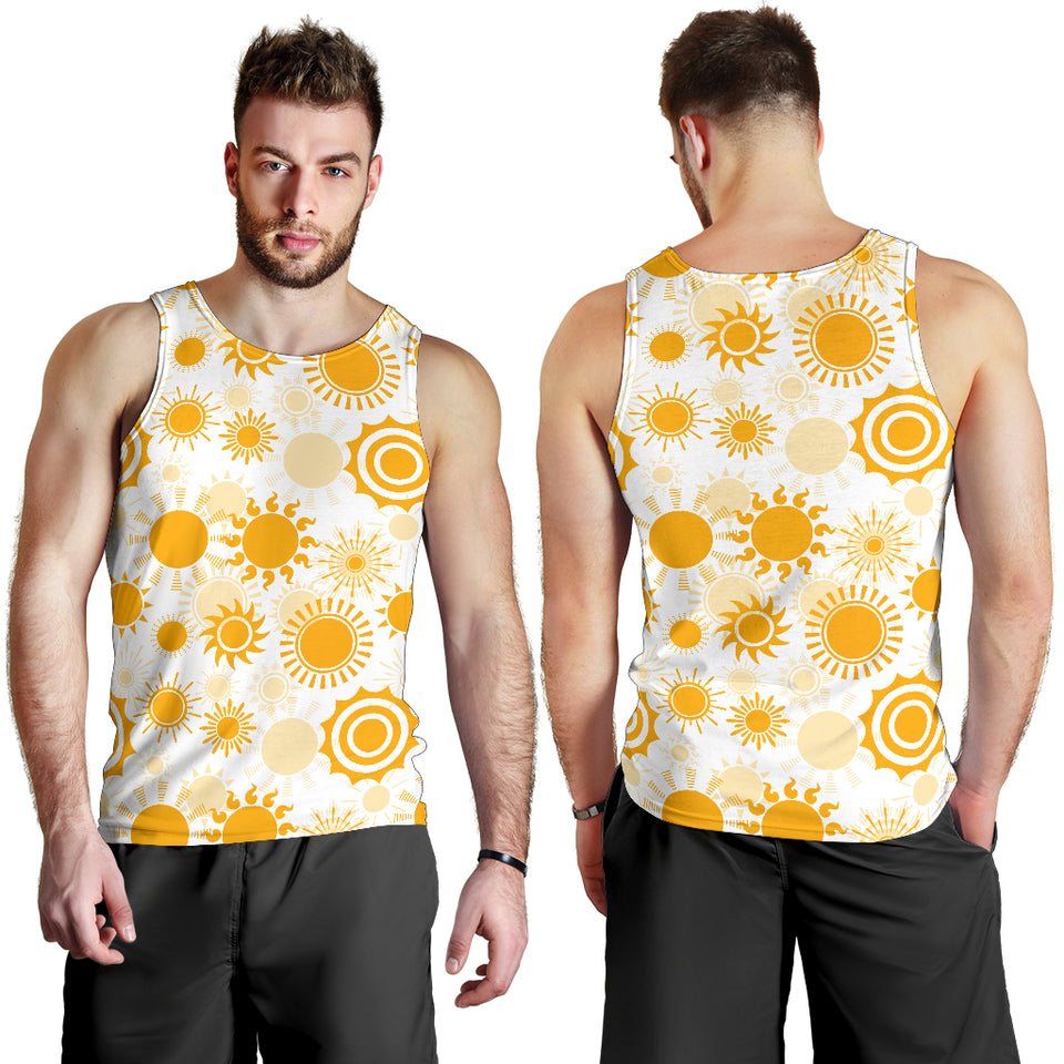 Sun design pattern Men Tank Top