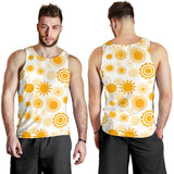 Sun design pattern Men Tank Top