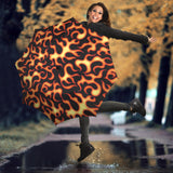 Fire Flame Dark Pattern Umbrella