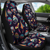 Colorful Mushroom Pattern Universal Fit Car Seat Covers
