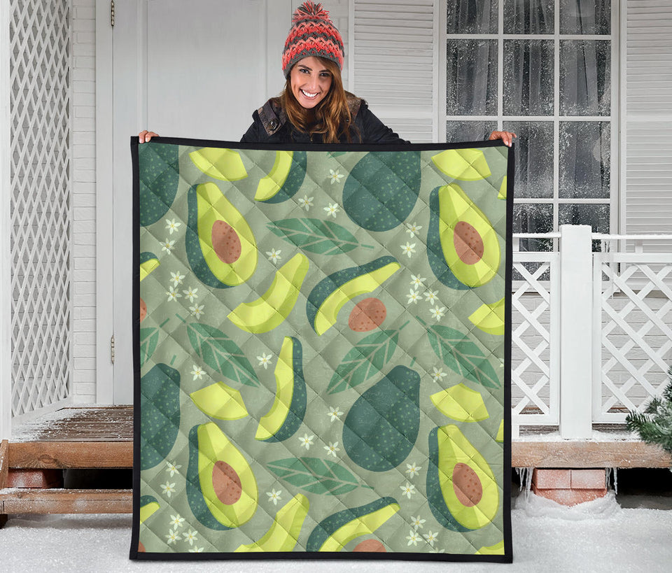 Avocado Pattern Premium Quilt