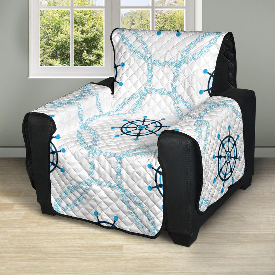 nautical steering wheel chain Recliner Cover Protector