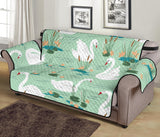 White swan lake pattern Sofa Cover Protector