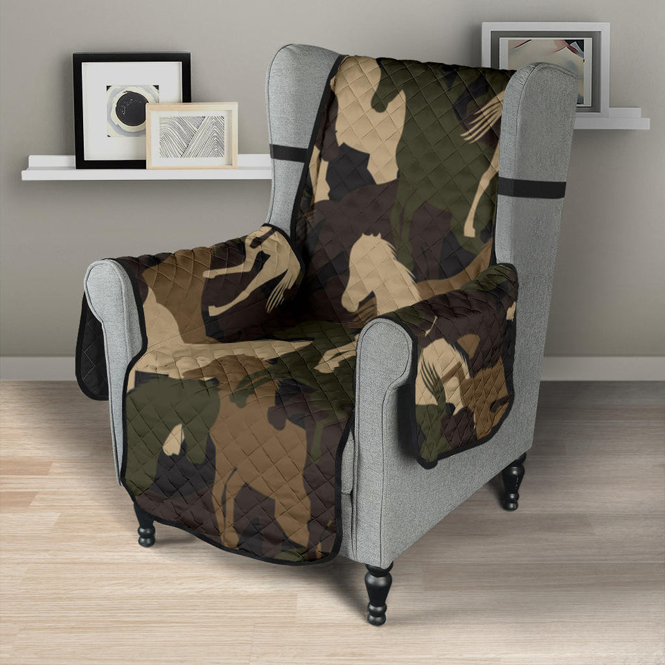 Horse Camo Camouflage Pattern Chair Cover Protector