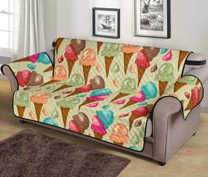 Colorful ice cream pattern Sofa Cover Protector