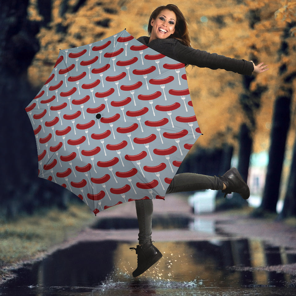 Sausage Pattern Print Design 02 Umbrella