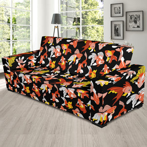 Goldfish Pattern Print Design 03 Sofa Slipcover