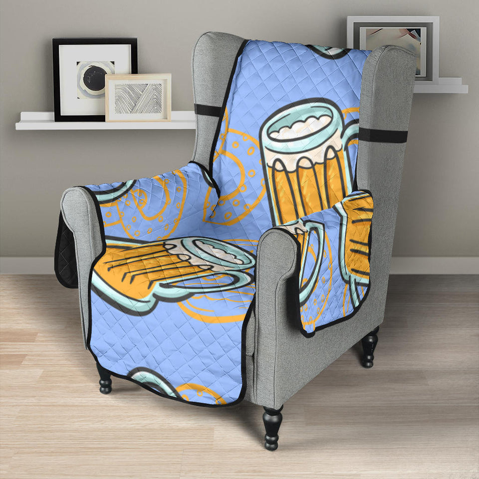Beer pattern Chair Cover Protector