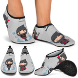 Cute Ninja Pattern Aqua Shoes