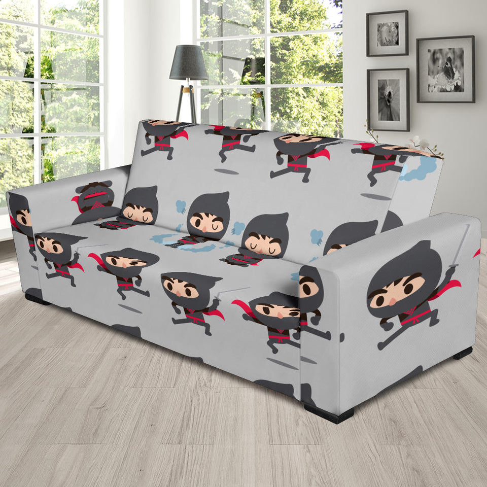 Cute Ninja Pattern Sofa Slipcover