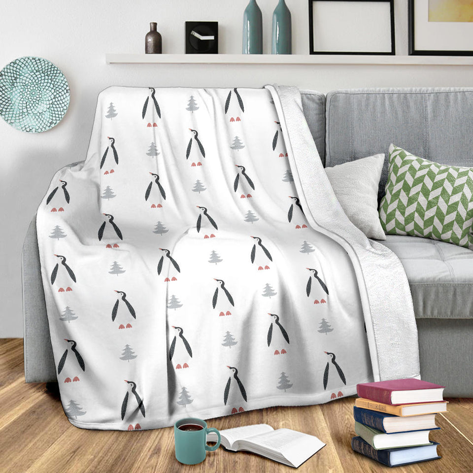 Penguin Pattern Premium Blanket