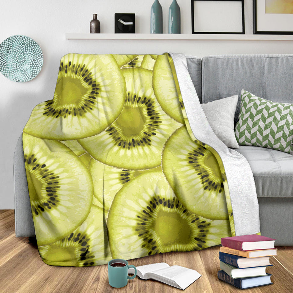 Sliced Kiwi Pattern Premium Blanket