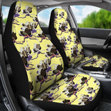 Ostrich Pattern Print Design 04 Universal Fit Car Seat Covers