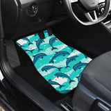 Dolphin Sea Pattern Front And Back Car Mats