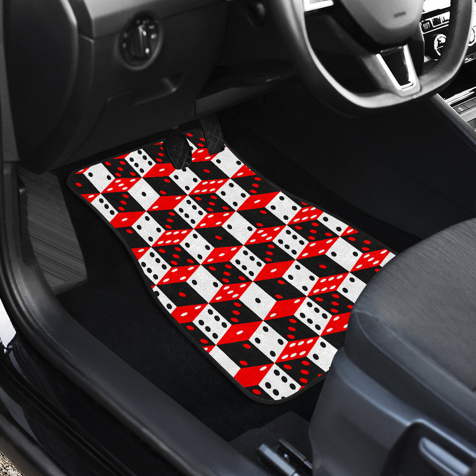 Dice Pattern Print Design 02 Front Car Mats