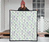 Seahorse Shell Pattern Premium Quilt