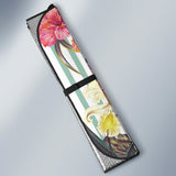 Colorful Orchid Flower Pattern Car Sun Shade