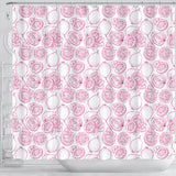 Sketch Guava Pattern Shower Curtain Fulfilled In US