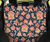 Christmas Gingerbread Cookie Pattern Dog Car Seat Covers