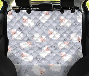 Sweet Dreams Sheep Pattern Dog Car Seat Covers