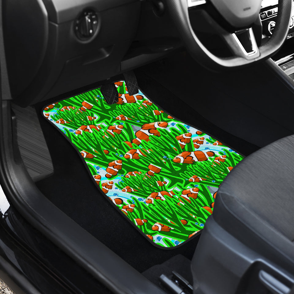 Clown Fish Pattern Print Design 01 Front Car Mats