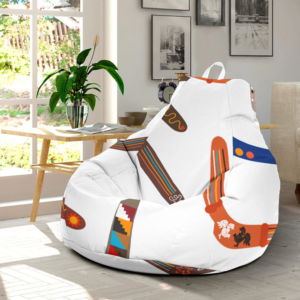 Boomerang Australian Aboriginal Ornament Pattern Bean Bag Cover