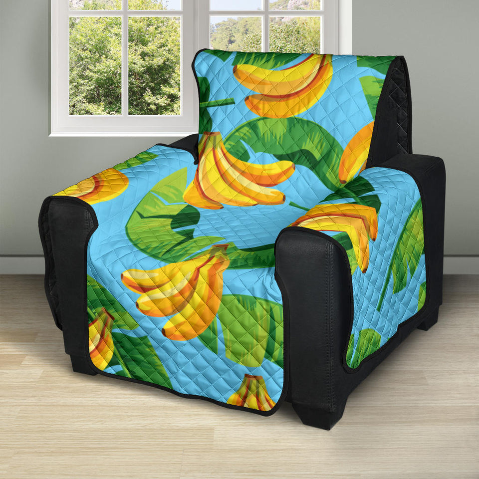 banana leaves banana design pattern Recliner Cover Protector